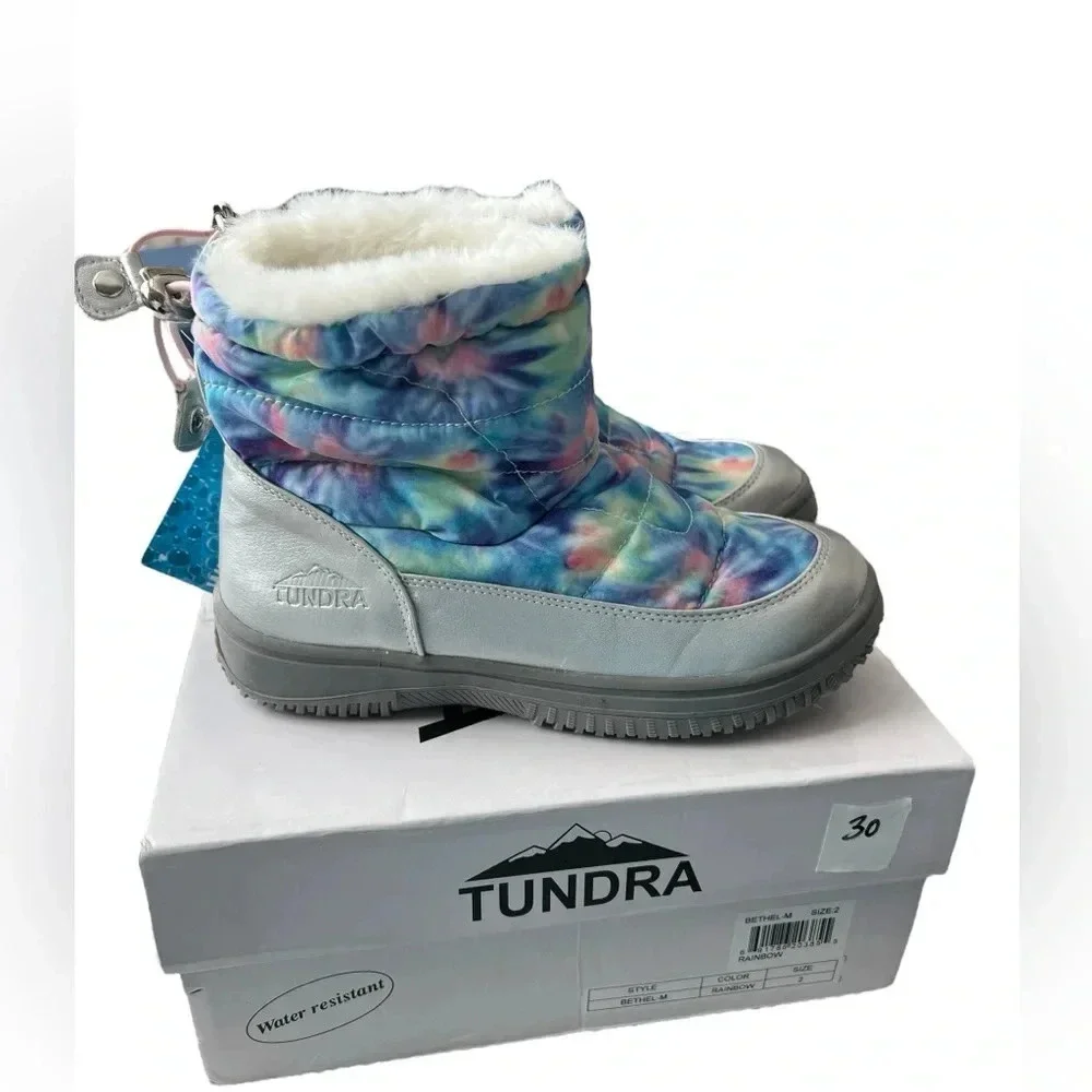 NIB Tundra Bethel Rainbow Little Kid Snow Boots size 2